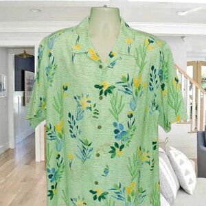 Tommy Bahama Gorgeous Green/Blue Men's Hawaiian Shirt Sz XL PRISTINE CONDITION